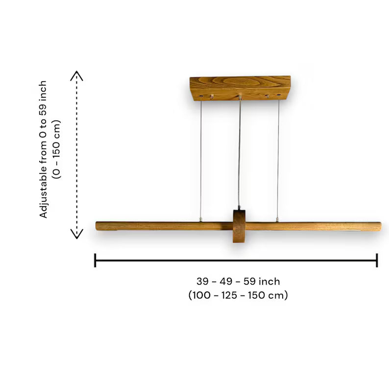 Handmade Wood Pendant Light