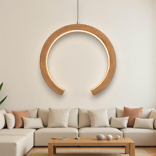 Handmade Wood LED Pendant Light