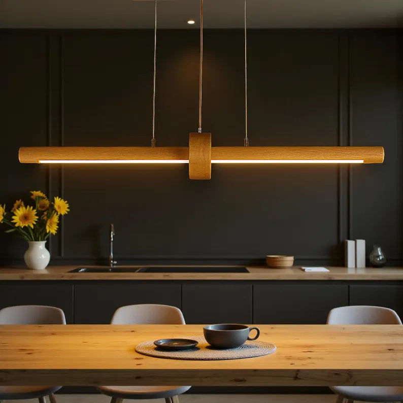 Handmade Wood Pendant Light