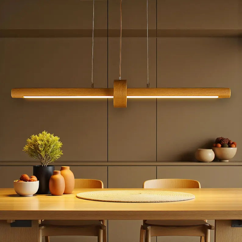 Handmade Wood Pendant Light