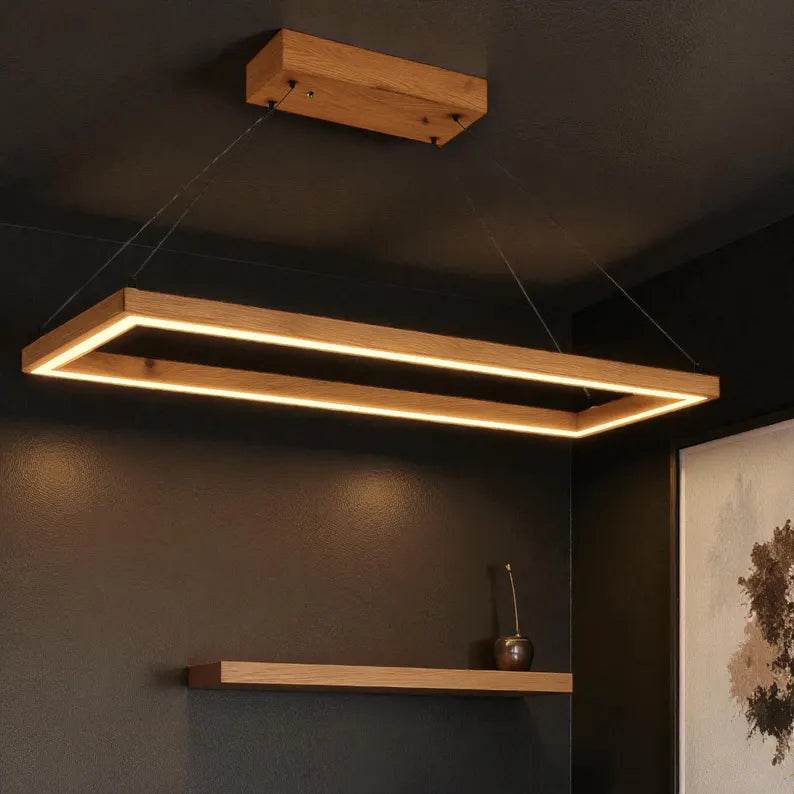 Dimmable Wooden Pendant Light