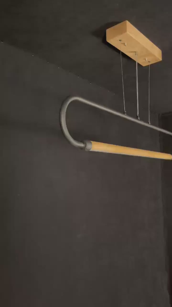 Suspension LED Bois et Métal