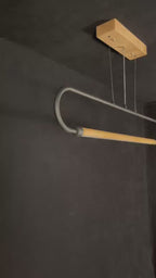 Suspension LED Bois et Métal
